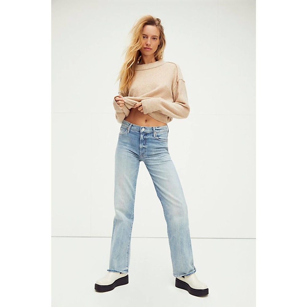 MOTHER The Kick It Jeans Wicked Wild Calling 33